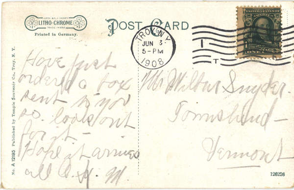 Back of Card