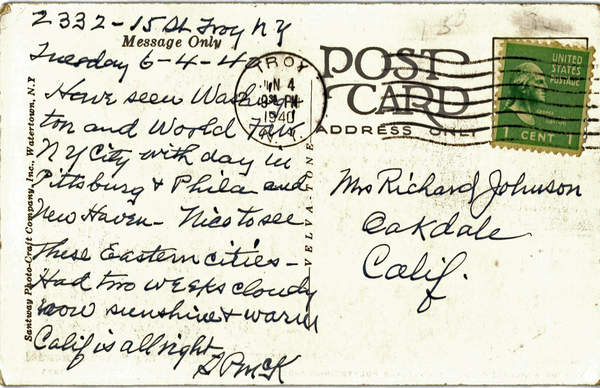 Back of Card