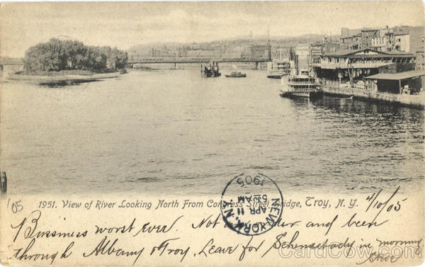 View Of River Looking North From Congress Street Bridge