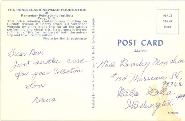 Back of Card