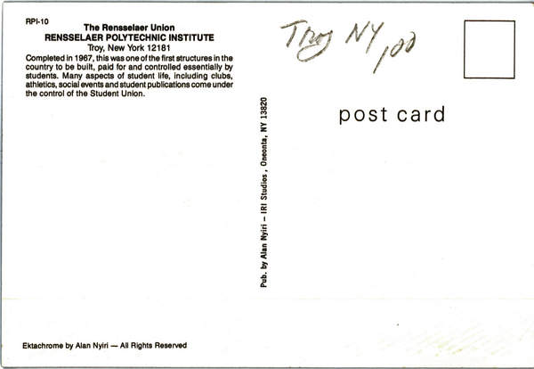 Back of Card