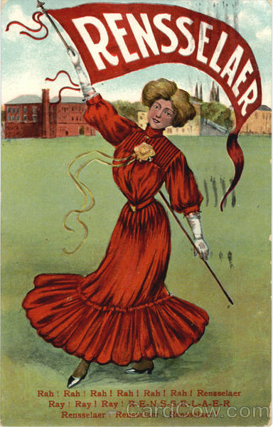 RPI Rensselaer Banner Girl