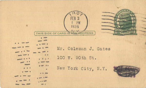 Back of Card