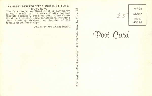 Back of Card