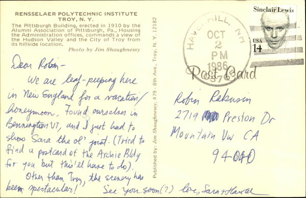 Back of Card