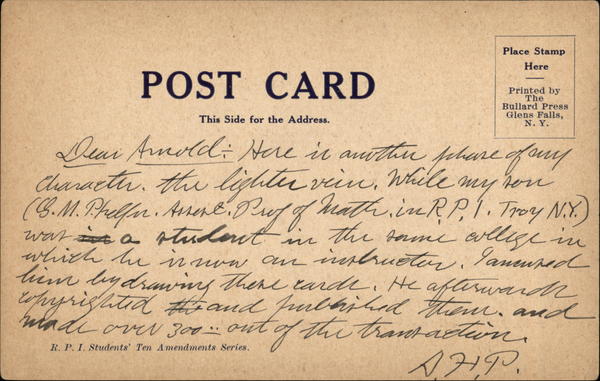 Back of Card