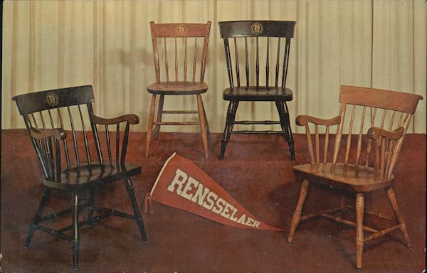 Rensselaer Union Bookstore Chairs with RPI Seal