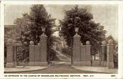 An Entrance To The Campus Of Rensselaer Polytechnic Institute