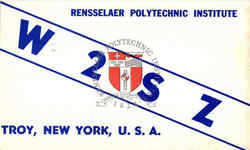 W2SZ Rensselaer Polytechnic Institute QSL