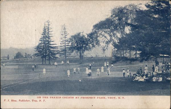 On the Tennis Courts at Prospect Park