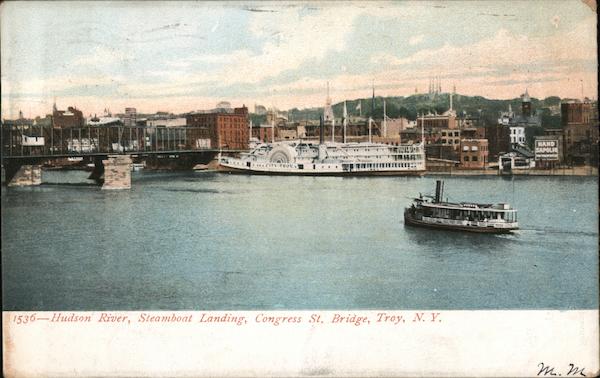 Hudson River, Steamboat Landing, Congress St. Bridge