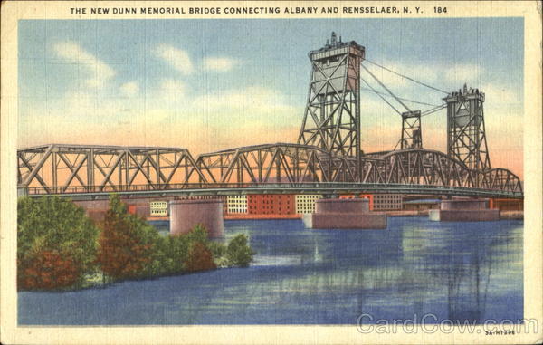 The New Dunn Memorial Bridge Connecting Albany And Rensselaer