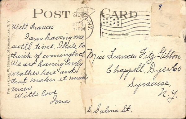 Back of Card