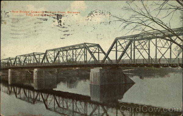 New Bridge Crossing Hudson River, Between Troy and Waterford
