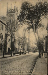 View of Third St. with St. Paul's P.L. Church, City Hall & Third St. Baptist Church