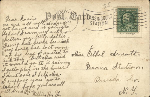 Back of Card