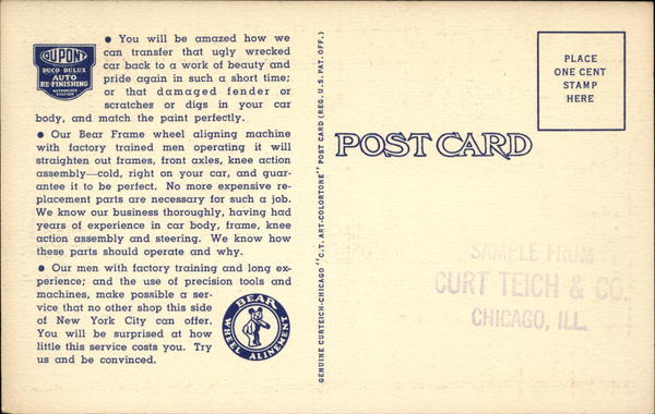 Back of Card