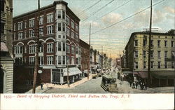 Heart of SHopping District, Third and Fulton Streets