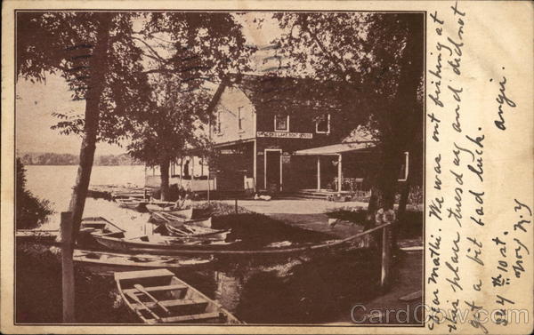 Row Boats on Lake Front