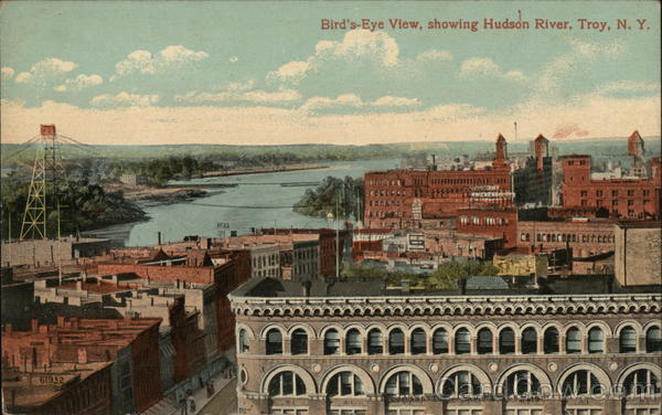 Bird's Eye View Showing Hudson River