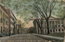 Congress Street Looking East with Court House on Right