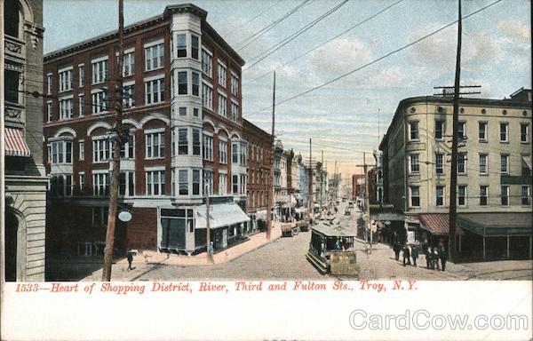 Heart of Shopping District River, Third and Fulton Sts.